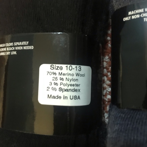 Four pairs Merino Wool Socks MENS 10-13 W25 st NEW - Picture 5 of 6